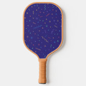 Retro Abstract neonpatroon Pickleball Paddle (Achterkant)