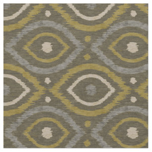 Retro abstract ontwerp in groene Ikat navajo stijl Stof