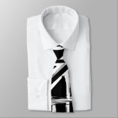 Retro abstract ontwerp van de zwarte unijack stropdas (Gebonden)