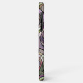 Retro Abstract Paars Violet Mozaïek Kunstpatroon Case-Mate iPhone Case (Achterkant/links)
