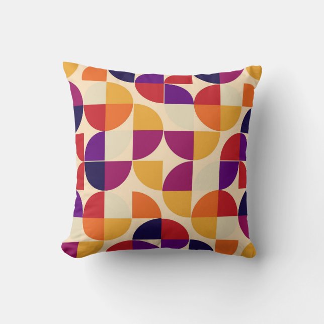 Retro Abstract Patroon Decoratiekussen voor Warmte Kussen (Voorkant)