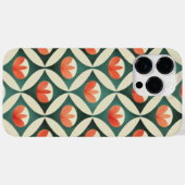 Retro abstract patroon iPhone / iPad hoes (Achterkant (horizontaal))