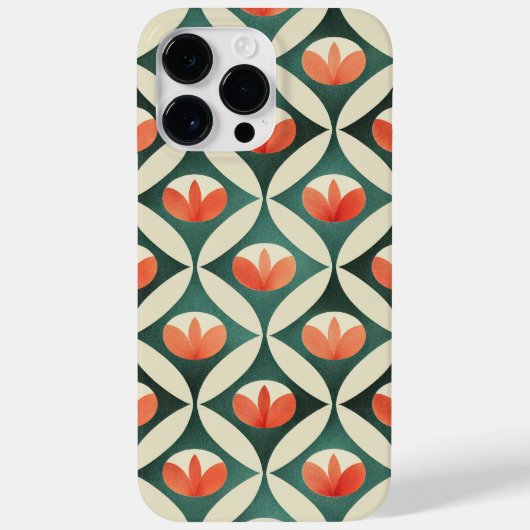 Retro Abstract Patroon iPhone / iPad hoesje (Achterkant)