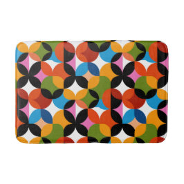 RETRO Abstract Patroon Kleurrijk Mid Century Moder Badmat
