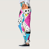 Retro Abstract Patroon Leggings (Links)