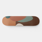 Retro abstract patroonbruin persoonlijk skateboard (Horizontaal)