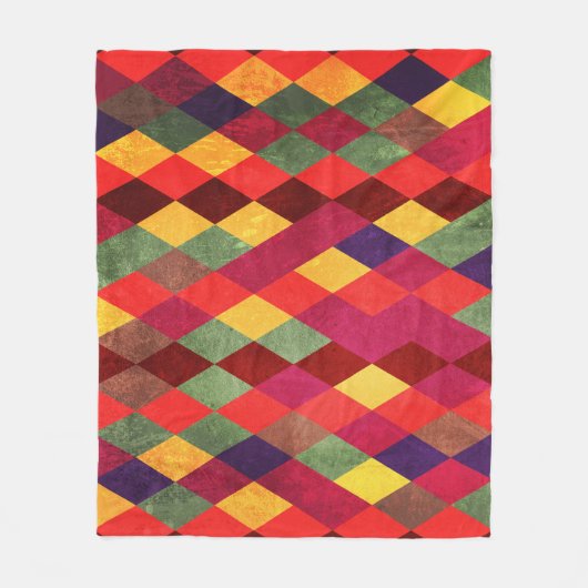 Retro Abstract: patroonontwerp Fleece Deken (Voorkant)