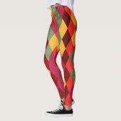 Retro Abstract:  patroonontwerp Leggings (Links)