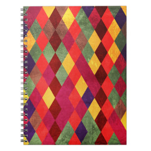 Retro Abstract: patroonontwerp Notitieboek