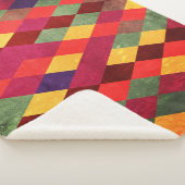 Retro Abstract:  patroonontwerp Sherpa Deken (3/4)