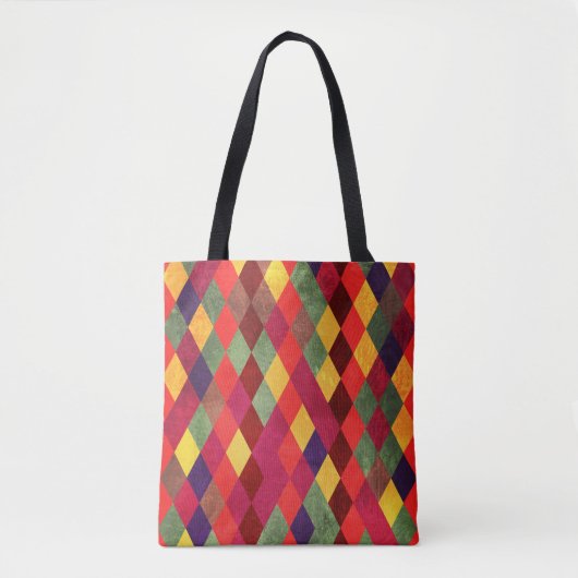 Retro Abstract:  patroonontwerp Tote Bag (Voorkant)