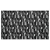 Retro Abstract Pattern 300521 - Zwart op wit Stof (Fat Quarter)