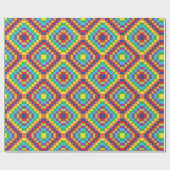 Retro Abstract Pattern Cadeaupapier (Vlak)