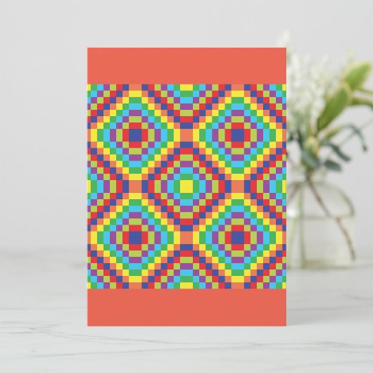 Retro Abstract Pattern Kaart