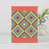Retro Abstract Pattern Kaart (Staand voorkant)