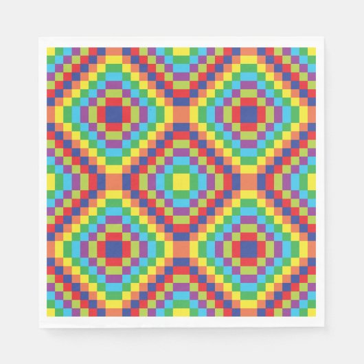 Retro Abstract Pattern Servet (Voorkant)