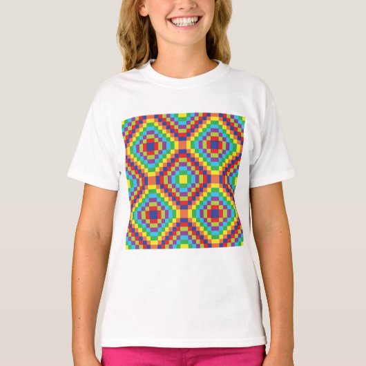 Retro Abstract Pattern T-shirt (Voorkant)