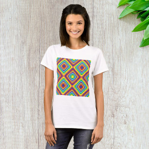 Retro Abstract Pattern T-shirt