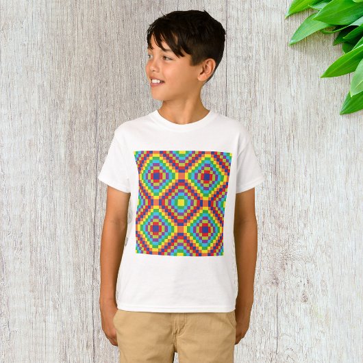 Retro Abstract Pattern T-shirt