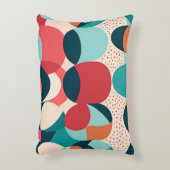 Retro Abstract Pebble Pillow Accent Kussen (Voorkant(Verticaal))