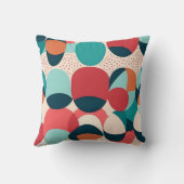 Retro Abstract Pebble Pillow Kussen (Achterkant)