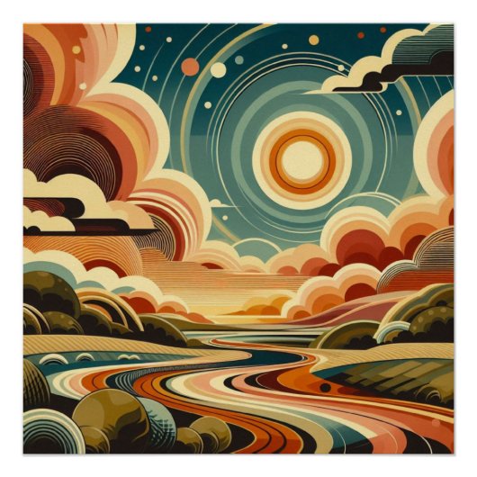 Retro abstract perfect poster (Voorkant)