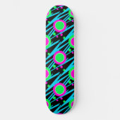 Retro Abstract poka Dot Pattern Skateboard (Voorkant)
