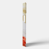 Retro Abstract rode en grijze bubbels Patroonpatro Case-Mate iPhone Case (Achterkant / Rechts)