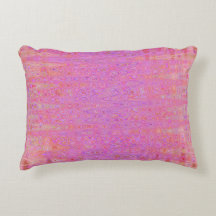 Retro Abstract Roze en Oranje Golvende Lijnen