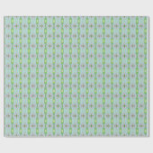 Retro Abstract roze, kalkgroen en Aqua Pattern Cadeaupapier (Vlak)