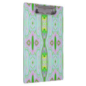 Retro Abstract roze, kalkgroen en Aqua Pattern Klembord (Rechts)