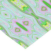 Retro Abstract roze, kalkgroen en Aqua Pattern Korte Tafelloper (Hoek)
