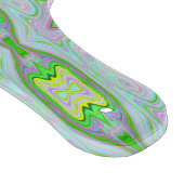 Retro Abstract roze, kalkgroen en Aqua Pattern Snijplank (Hoek)