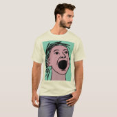 Retro Abstract Schreeuwende Expressionistisch Gezi T-shirt (Voorkant volledig)