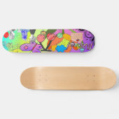 Retro Abstract skateboard (Horizontaal)