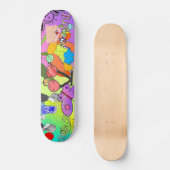 Retro Abstract skateboard (Voorkant)