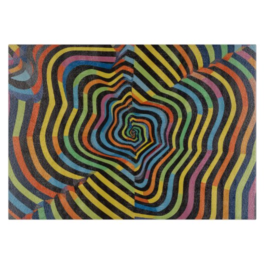 Retro Abstract Snijplank (Voorkant)