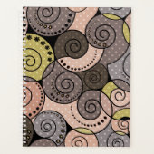 Retro, abstract, spiraalvormig planner (Voorkant)