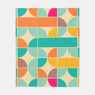 Retro Abstract: tijdloos naadloos ontwerp. Fleece Deken