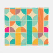 Retro Abstract: tijdloos naadloos ontwerp. Fleece Deken (Voorkant (Horizontaal))