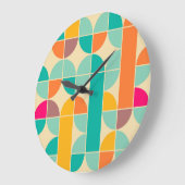 Retro Abstract: tijdloos naadloos ontwerp. Grote Klok (Hoek)