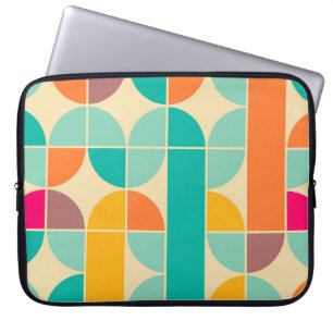 Retro Abstract: tijdloos naadloos ontwerp. Laptop Sleeve