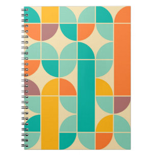 Retro Abstract: tijdloos naadloos ontwerp. Notitieboek