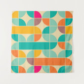 Retro Abstract: tijdloos naadloos ontwerp. Wandkleed (Voorkant (horizontaal))