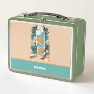 Retro Abstract Tropisch Strand Surfplank voor tien