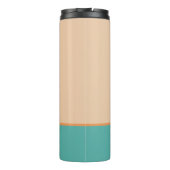 Retro Abstract Tropisch Strand Surfplank voor tien Thermosbeker (Achterkant)