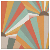 Retro Abstract ventilatorpatroon Stof (Close Up)