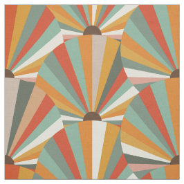 Retro Abstract ventilatorpatroon Stof