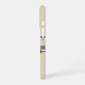 Retro Abstract Vertical Bars iPhone 16 Hoesje (Linkerkant)