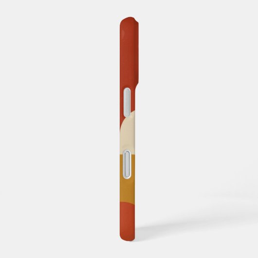 Retro Abstract Vertical Composition iPhone 16 Hoesje (Rechterkant)